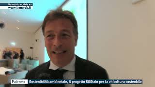 Palermo  Sostenibilità ambientale il progetto SOStain per la viticoltura sostenbile [upl. by Eymaj]