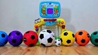 Learn Colors with Color Soccer Ball Toy for Toddlers and Babies [upl. by Yrelbmik715]