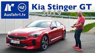 2019 KIA Stinger 33 TGDI V6 AWD  Kaufberatung Test deutsch Review Fahrbericht Ausfahrttv [upl. by Sharron]