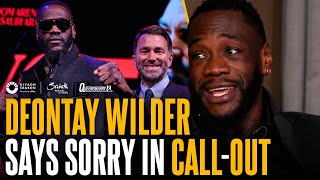 Deontay Wilder APOLOGISES to Zhilei Zhang as he pledges to DESTROY him with KO amp bring only pain 😮‍💨 [upl. by Parry502]