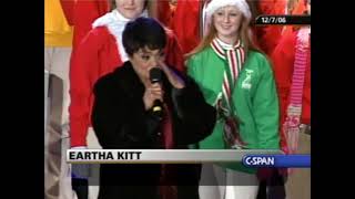 Santa Baby Eartha Kitt Live at the 2006 National Christmas Tree Lighting [upl. by Claudy]