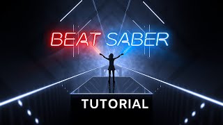 Beat Saber 1 minute Tutorial How to play instructions and demo Virtual Reality Oculus Quest [upl. by Sotos757]