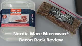 Nordic Ware USA Microwave Bacon Rack Review NordicwareUSA Bacon [upl. by Alessandro]