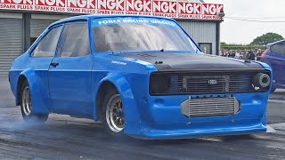 Mk2 Escort Drag Racing Compilation [upl. by Atsillak]