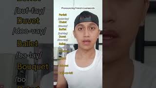 pronouncing French Loanwords english learnenglish pronunciation frenchloanwords [upl. by Jaret]