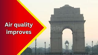 Delhi’s air quality improves categorised as Poor according to Central Pollution Control Board [upl. by Mcwilliams]