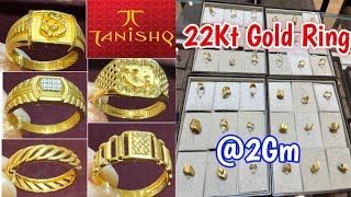 Latest Tanishq Gold Ring For Mens Just 2Gm Start Gold Ring Mens Gold Ring 2024 [upl. by Bueschel]