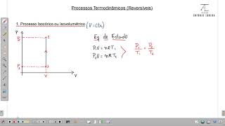 1 Transformação Termodinâmica  Processo Isocórico [upl. by Pickford335]