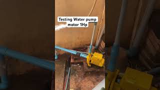 Testing water pump motor 1Hp 220automobile water [upl. by Nollahs]