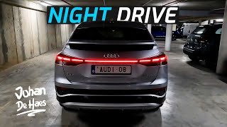 AUDI Q4 ETRON SPORTBACK NIGHT DRIVE I DEMO LIGHTS [upl. by Sillaw]