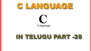 C Basics in telugu Array2 part 28wwwtimecomputersin [upl. by Gertrud232]