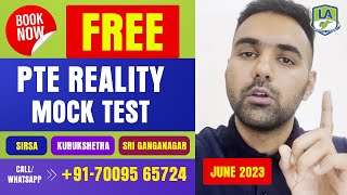 FREE PTE Reality Mock Test at LA Sirsa Kurukshetra amp Sri Ganganagar  Call 917009565724 [upl. by Ramu170]