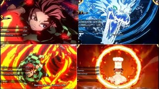 All Tanjiro Kamado movesetCombos  Demon Slayer The Hinokami Chronicles Gameplay [upl. by Kahler]