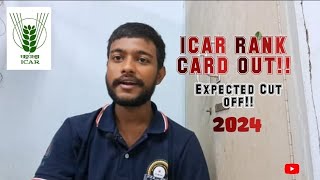 ICAR 2024 rank card out  icar ug rank card out  icar cutoff icar [upl. by Anoirtac]