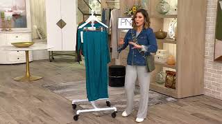 by Stacy London Drapey Jacquard Ankle Pant on QVC [upl. by Anauq]