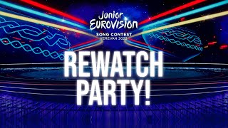 Junior Eurovision Lets rewatch Yerevan 2022 together JESCWatchParty [upl. by Nilre]