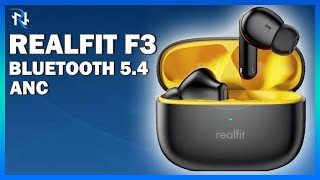 FONE BLUETOOTH REALFIT F 3 com ANC modo GAME bluetooth 54 UNBOXING [upl. by Murtagh]