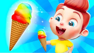 Ice Cream Song  Nursery Rhymes amp Kids Cartoon [upl. by Arenahs536]