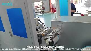 Rapid Test Kit Assembly Machine For Lateral Flow Test Strip Manufacturing  Rapid Test Assembly [upl. by Etnecniv189]