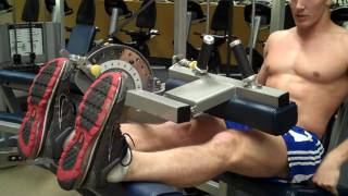 How To Seated Leg Curl Cybex [upl. by Alodee377]