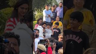 AlluArjuns Homecoming 🥹❤️  An emotional moment AlluAyaan AlluArha  Gulte [upl. by Judith521]