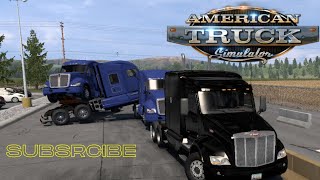 Taking off a load in my first edit video  American Truck Simulator  SUBS 137500 GOALS [upl. by Littman]