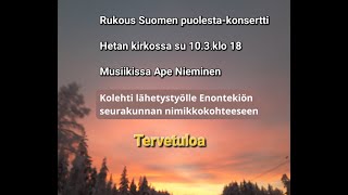 Rukous Suomen puolesta konsertti [upl. by Enegue406]