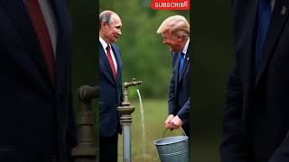 Vladimir Putin and Donald trump on waterpump ai technology putin trump shorts [upl. by Thaine]