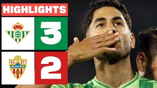 REAL BETIS 3  2 UD ALMERÍA  RESUMEN LALIGA EA SPORTS [upl. by Luelle]