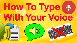 How To Type With Your Voice  Google Voice Typing for PC [upl. by Oralie]