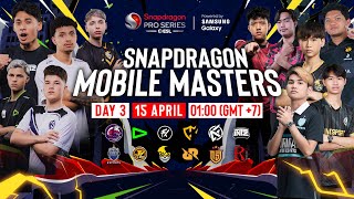 🔴 LIVE Snapdragon Mobile Masters 2024  Hari 3  Free Fire [upl. by Yarahs]