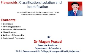 Flavonoids Classification Isolation and Identification [upl. by Irrabaj]