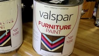 Valspar Furniture Paint Review  No Sanding [upl. by Nadabus]