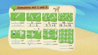 Einmaleins  mit 1 2 3 4 5 6 7 8 9 und 10 ★ Mathematik Klasse 2 [upl. by Yenoh]