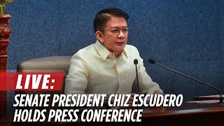 LIVE Senate President Chiz Escudero holds press conference  October 22 [upl. by Hartzell]