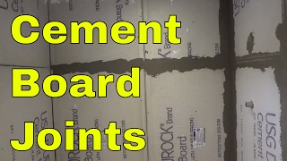 Taping Cement Board JointsStep By Step Tutorial [upl. by Arbma]