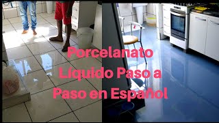 Porcelanato liquido en español paso a paso [upl. by Noeled]