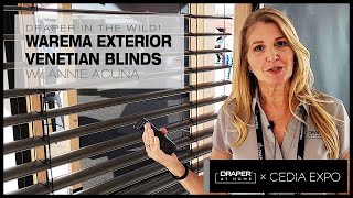 Warema Exterior Venetian Blinds  Draper at CEDIA2023 [upl. by Ahsek356]