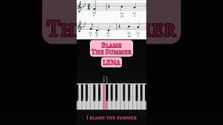 LENA 레나  Blame The Summer Piano Cover Lena BlameTheSummer PianoShorts Tutorial Cover Piano [upl. by Arvy]