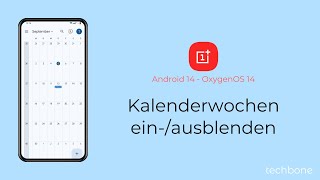 Kalenderwochen einblenden oder ausblenden  OnePlus Android 14  OxygenOS 14 [upl. by Tobiah300]