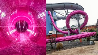 AquaMagis Plettenberg  Gravity Loop  NEW Looping Slide 2024 POV [upl. by Elinore]