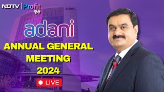 LIVE  Adani Enterprises की 32nd AGM से Adani Group के Chairman Gautam Adani का संबोधन [upl. by Gillead]