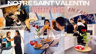 INCROYABLE SAINT VALENTIN AVEC ELLE💕SALON DE COIFFURE DE MA SŒURDORMIR SUR UN BATEAU⛵️ HAUL MAISON [upl. by Schaaff]