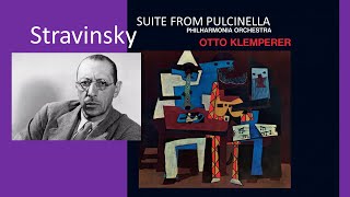 STRAVINSKY  Suite from Pulcinella  Philharmonia Orchestra Otto Klemperer [upl. by Mirak]