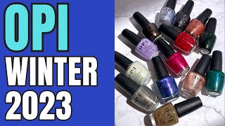 OPI quotTerribly Nicequot Winter 2023 Collection  Review amp Comparisons [upl. by Palmore]