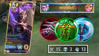 HANABI NEW ABNORMAL DAMAGE🔥 must try HANABI BEST HIGH DAMAGE HACK BUILD 2023 [upl. by Annaor]