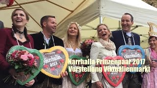 Narrhalla Prinzenpaar 2017 vorgestellt  Viktualienmarkt München am 11112016 [upl. by Ynneb36]