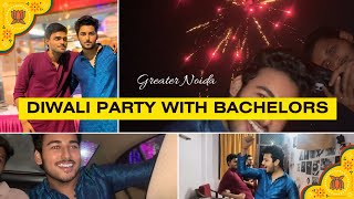 Greater Noida Diwali Party with Bachelors 😂  Diwali Vlog 2024 diwali greaternoida [upl. by Tonl]