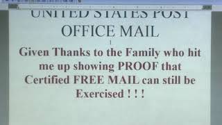 Pt4 A Exercised Proper Certified Use Of United States Post Office Mail [upl. by Aivatnuhs]