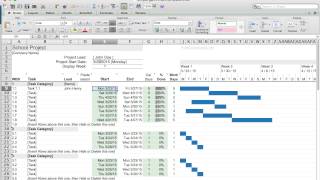 Create a Free GANTT Chart in 3 Minutes  Excel [upl. by Eenattirb345]